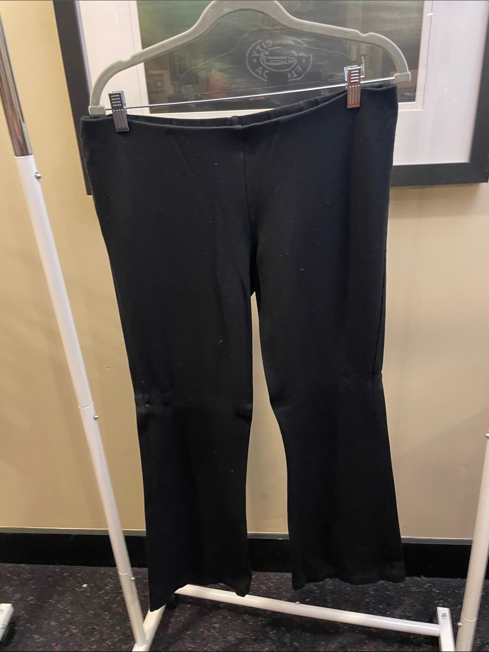 Boston Proper. M. Black Flared Knit Pants
